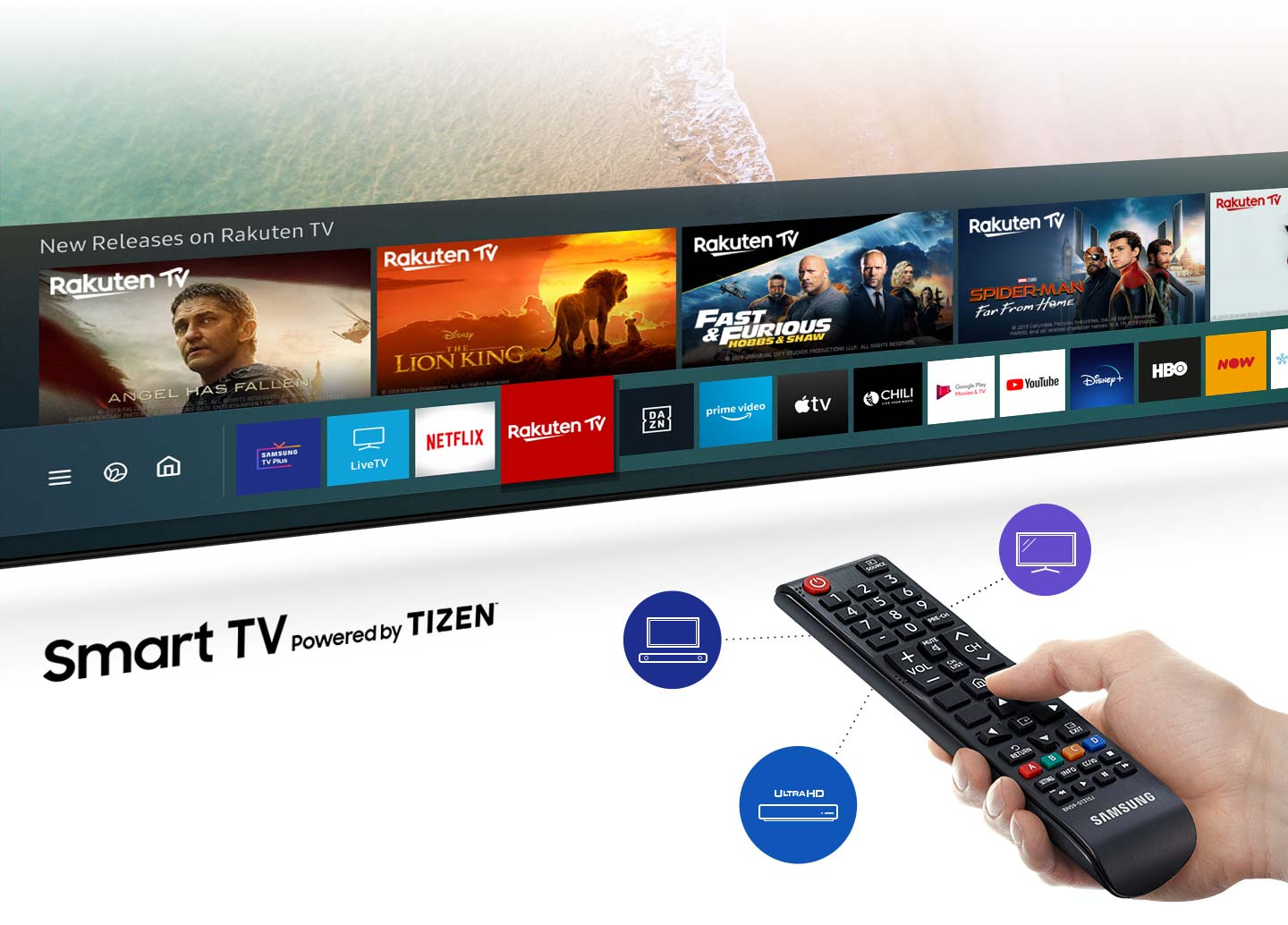 SAMSUNG 32" EDGE LED Full HD Smart TV UE32T5300CWXXN - Full HD - TV LED - 32 pouces