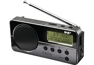 PEAQ PDR 050-B-1 - Digitalradio (DAB+, FM, Schwarz)