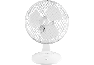 OK OTF 23221 W - Ventilatore da tavolo (Bianco)