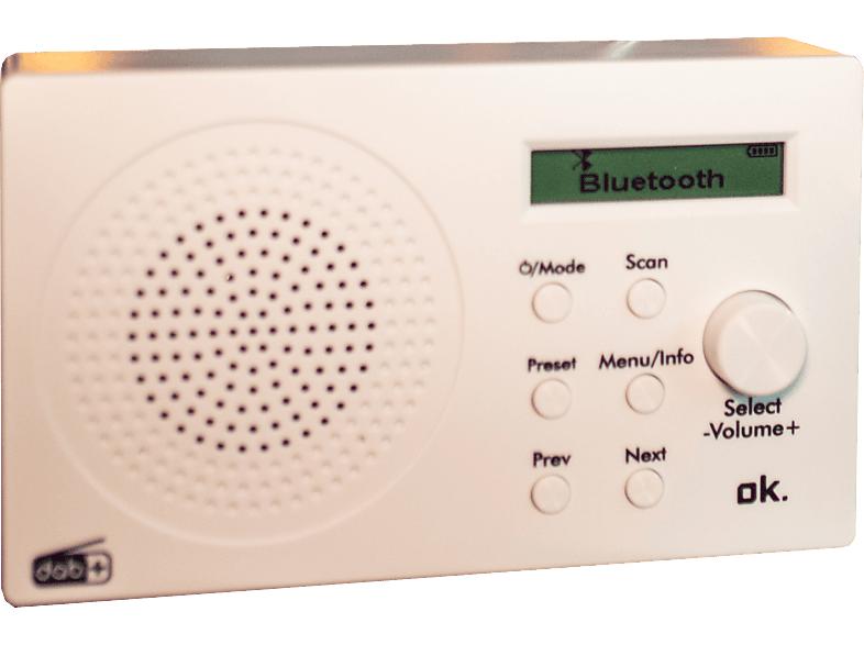ok. ORD 101 BT-WT-1 Tragbares DAB+ Digitalradio mit Bluetooth