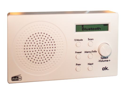 OK ORD 101BT-WT-1 - Radio numérique (DAB+, FM, Noir)