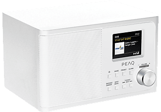 PEAQ PDR 170 BT-W - Radio numérique (DAB, DAB+, FM, Blanc)