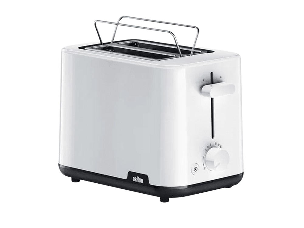 Braun Breakfast1 Tostadora de 2 rebanadas 8 niveles tostado bandeja para migas elevador calentador panecillos 900 w ht1010wh 900w