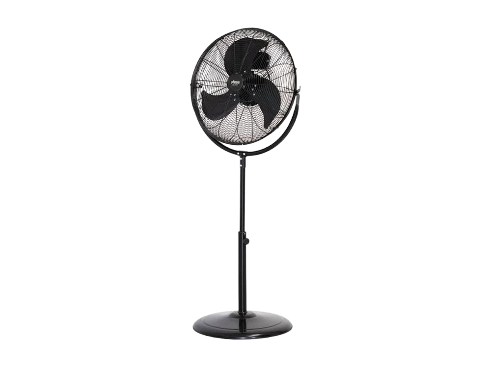 Ventilador de pie - Ufesa FF1450, 3 velocidades, 120W, 45 cm, Inclinable, Negro