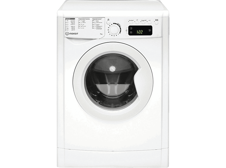 Lavadora INDESIT Ewe 71252 W Spt N de 7 kg de capacidad 1200 rpm clase E