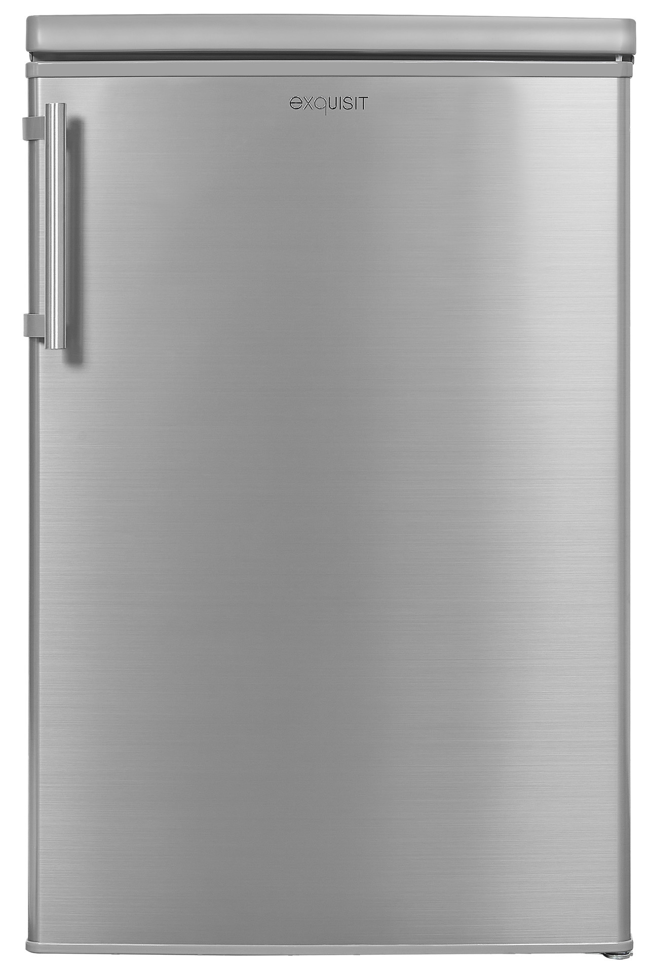 EXQUISIT KS 16-V-H-040E Kühlschrank (127 l, E, 855 mm hoch, Edelstahloptik)