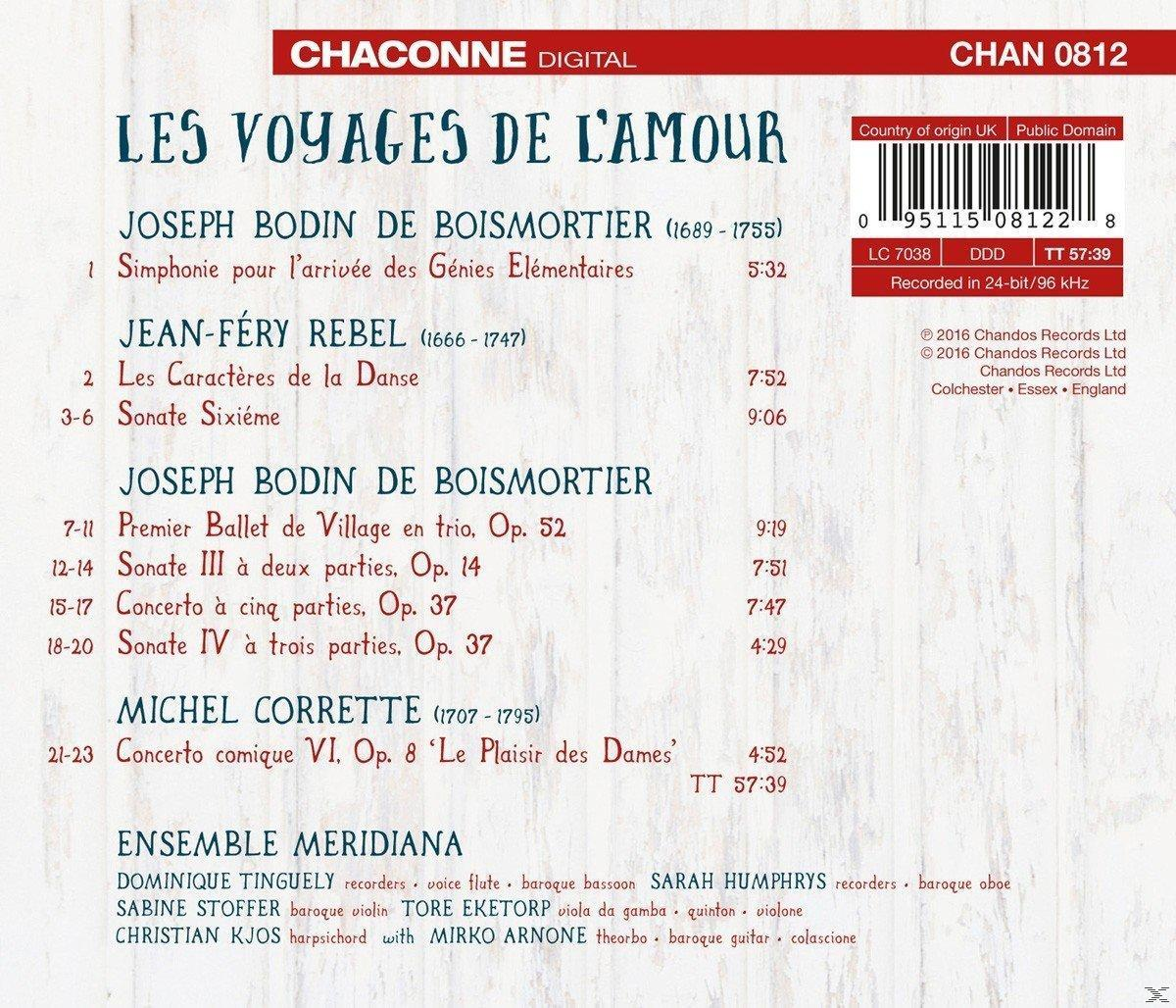 Ensemble Meridiana - Les Voyages de l'Amour  - (CD)