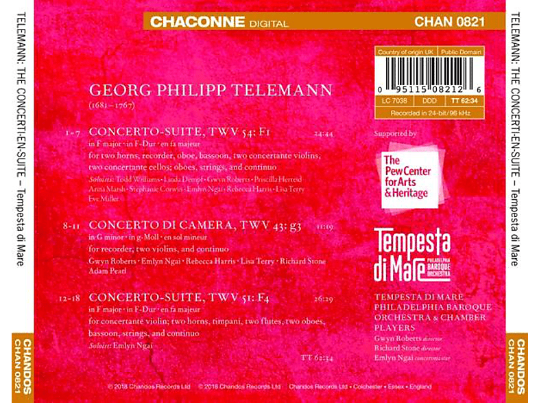Thumbnail - Tempesta Di Mare - Konzertsuiten (CD)