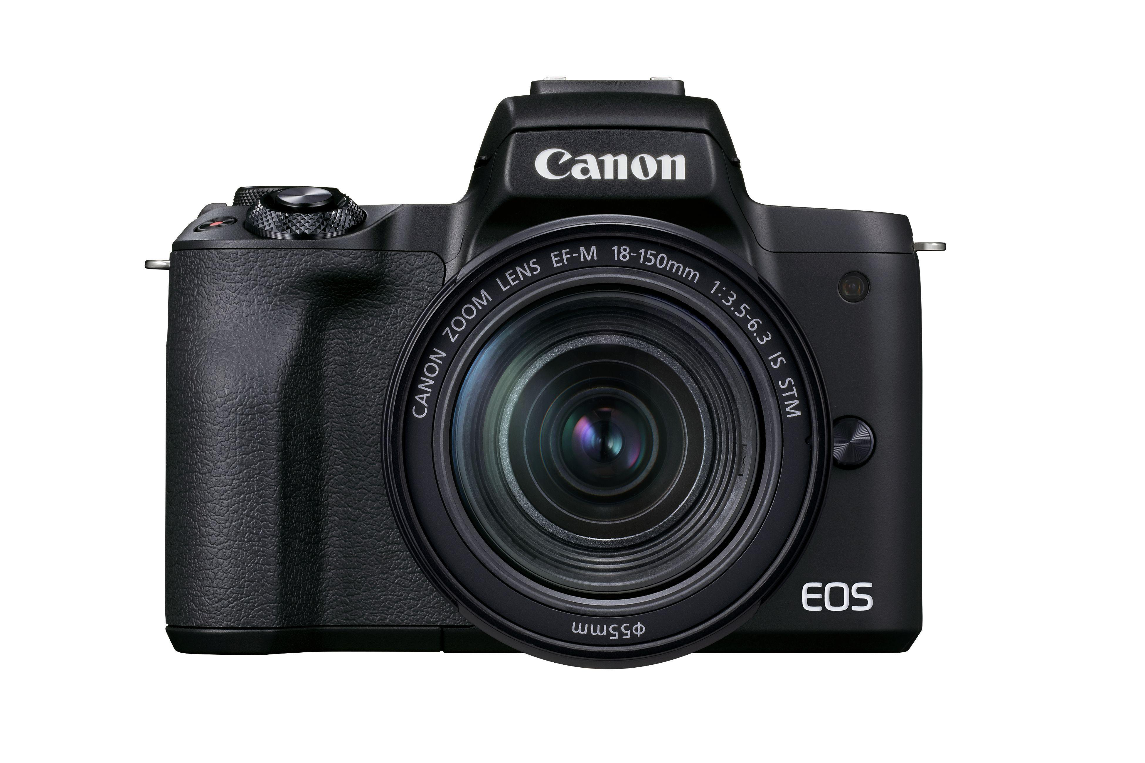 CANON Canon EOS M50 MK II Kit Systemkamera mit Objektiv 18-150mm, 7,5 cm Display Touchscreen, WLAN