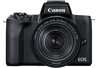 CANON Canon EOS M50 MK II Kit Systemkamera  mit Objektiv 18-150mm , 7,5 cm Display Touchscreen, WLAN