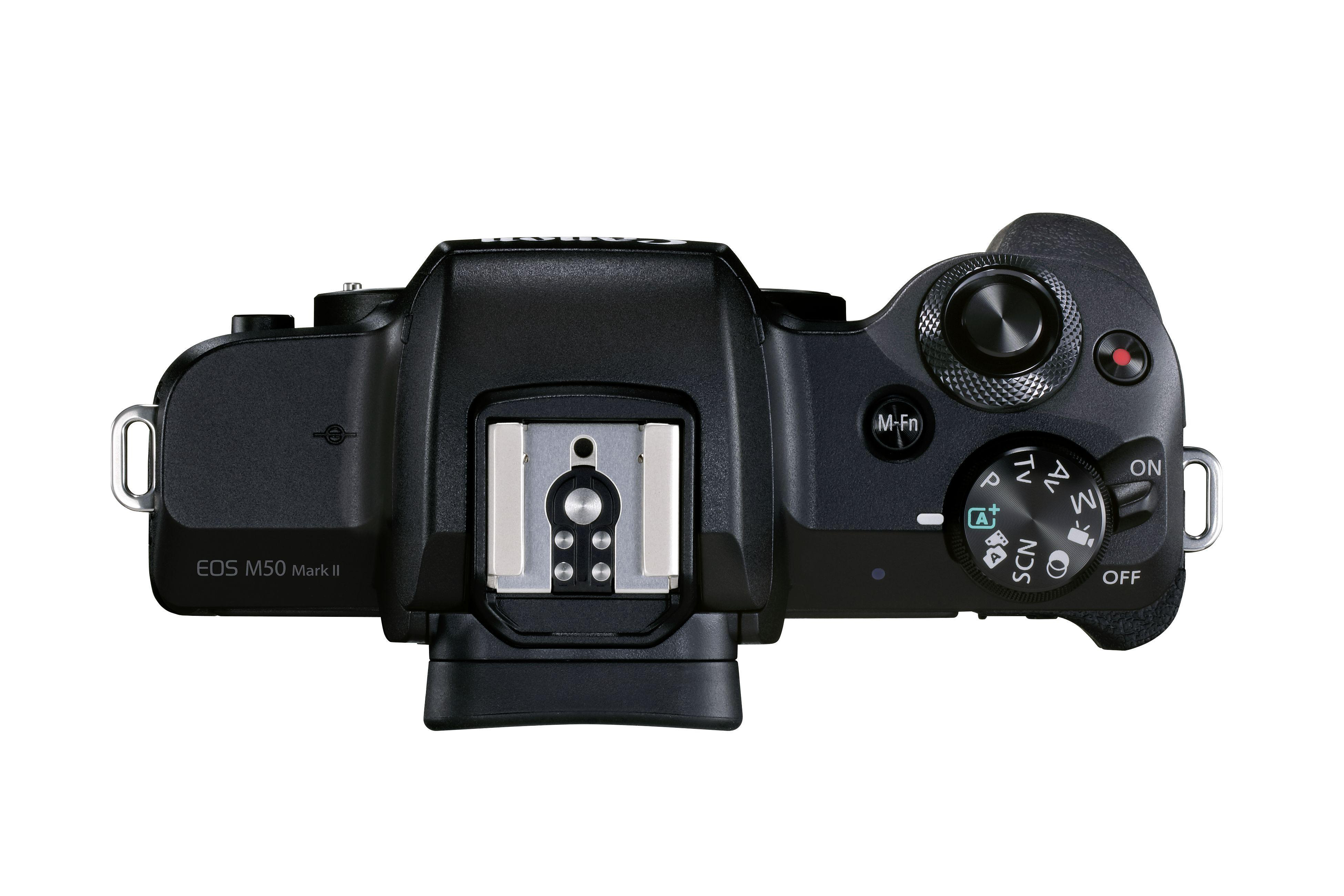 CANON Canon EOS M50 MK II Kit Systemkamera mit Objektiv 18-150mm, 7,5 cm Display Touchscreen, WLAN