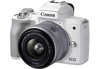 CANON Canon EOS M50 MK II Kit Systemkamera  mit Objektiv 15-45mm , 7,5 cm Display Touchscreen, WLAN