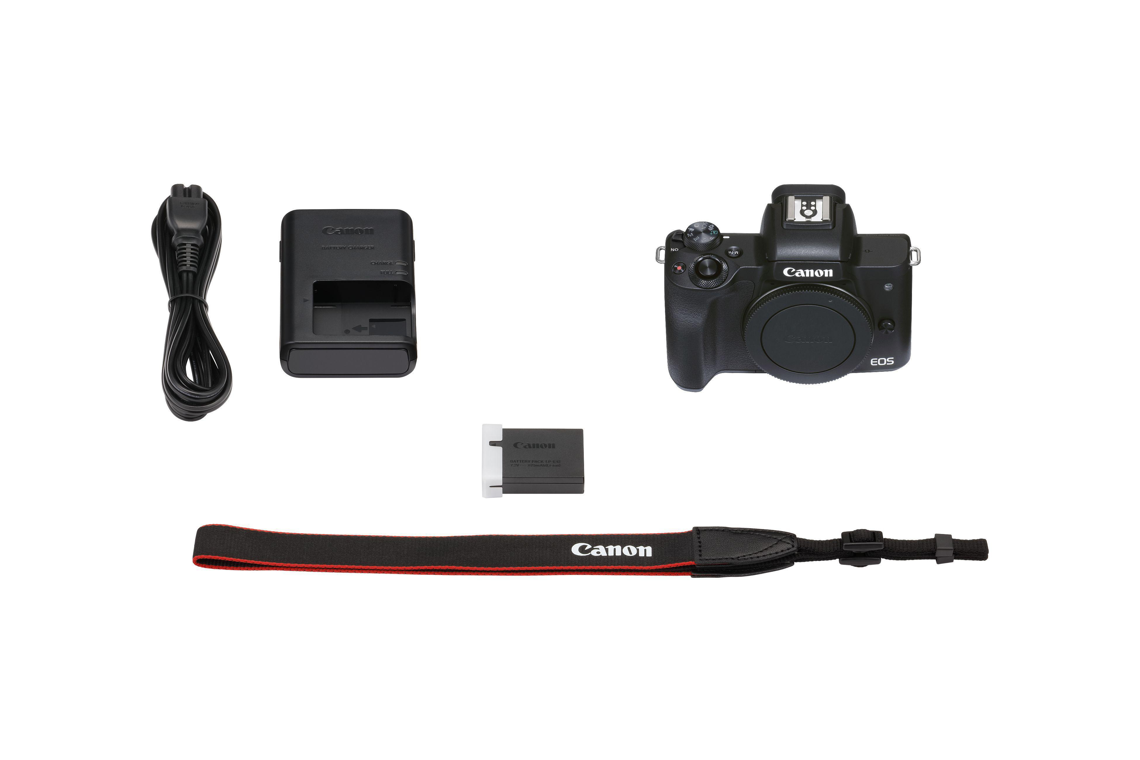 CANON EOS M50 MK II Gehäuse Systemkamera, 7,5 cm Display Touchscreen, WLAN