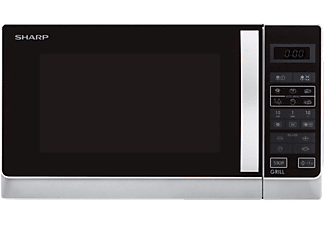 SHARP R642INW – Mikrowelle mit Grillfunktion (Silber)