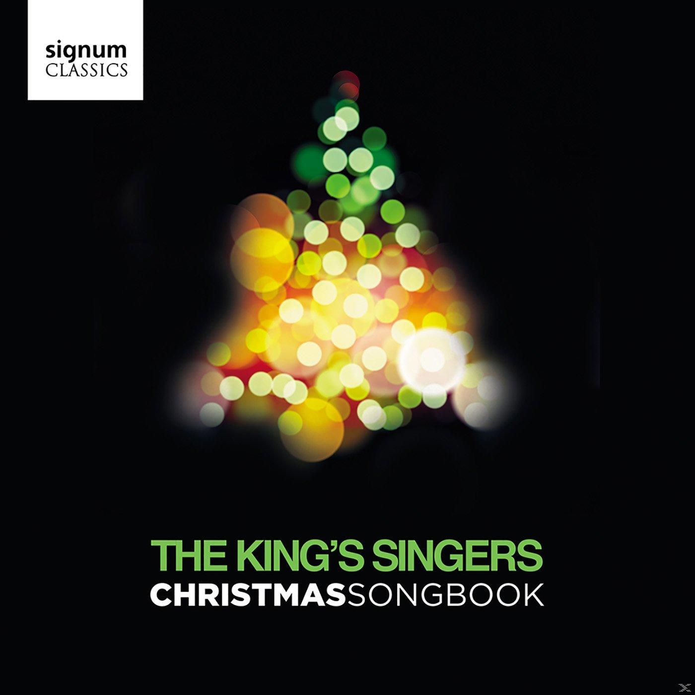 Albumcover: Weihnachtsbaumlichter, mit dem Titel "THE KING'S SINGERS CHRISTMAS SONGBOOK".