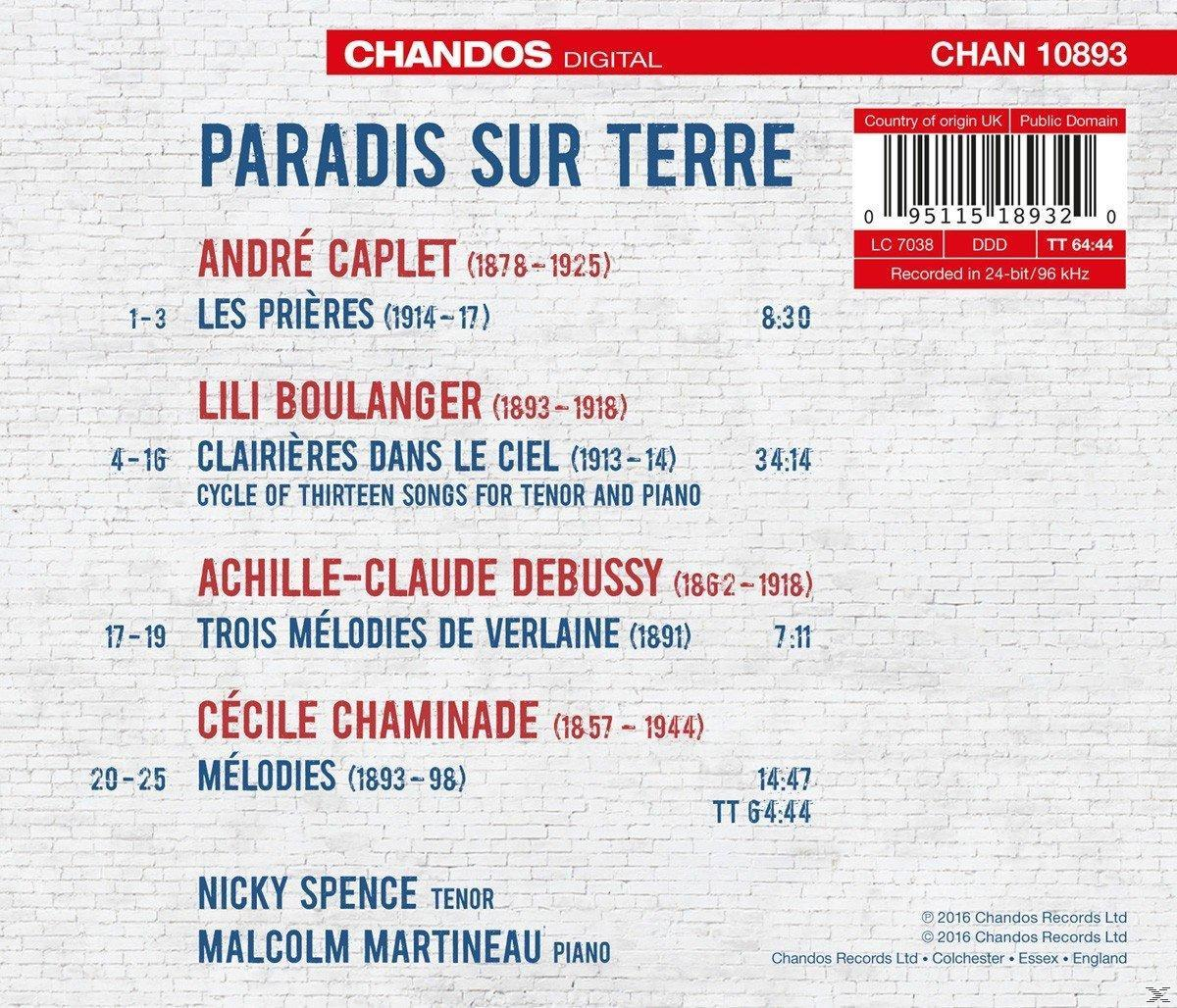 Nicky Spence, Malcolm Martineau - Paradis Sur Terre-Lieder  - (CD)