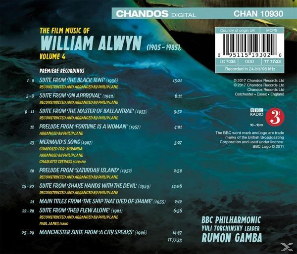Rumon / Bbc Philharmonic Gamba - Film Music Vol.4  - (CD)