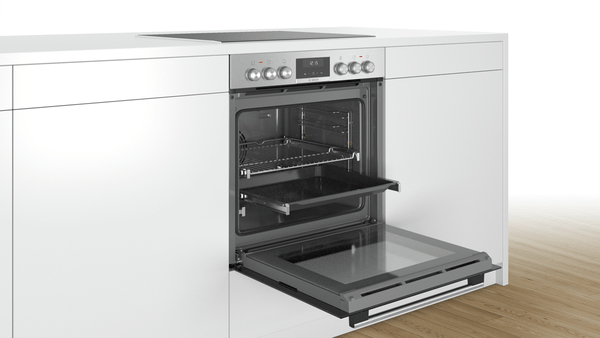 BOSCH HND616LS61 Serie 6 (Backofen) , Serie 4 (Kochfeld), Einbauherdset (Induktionskochfeld, A, 71 l)