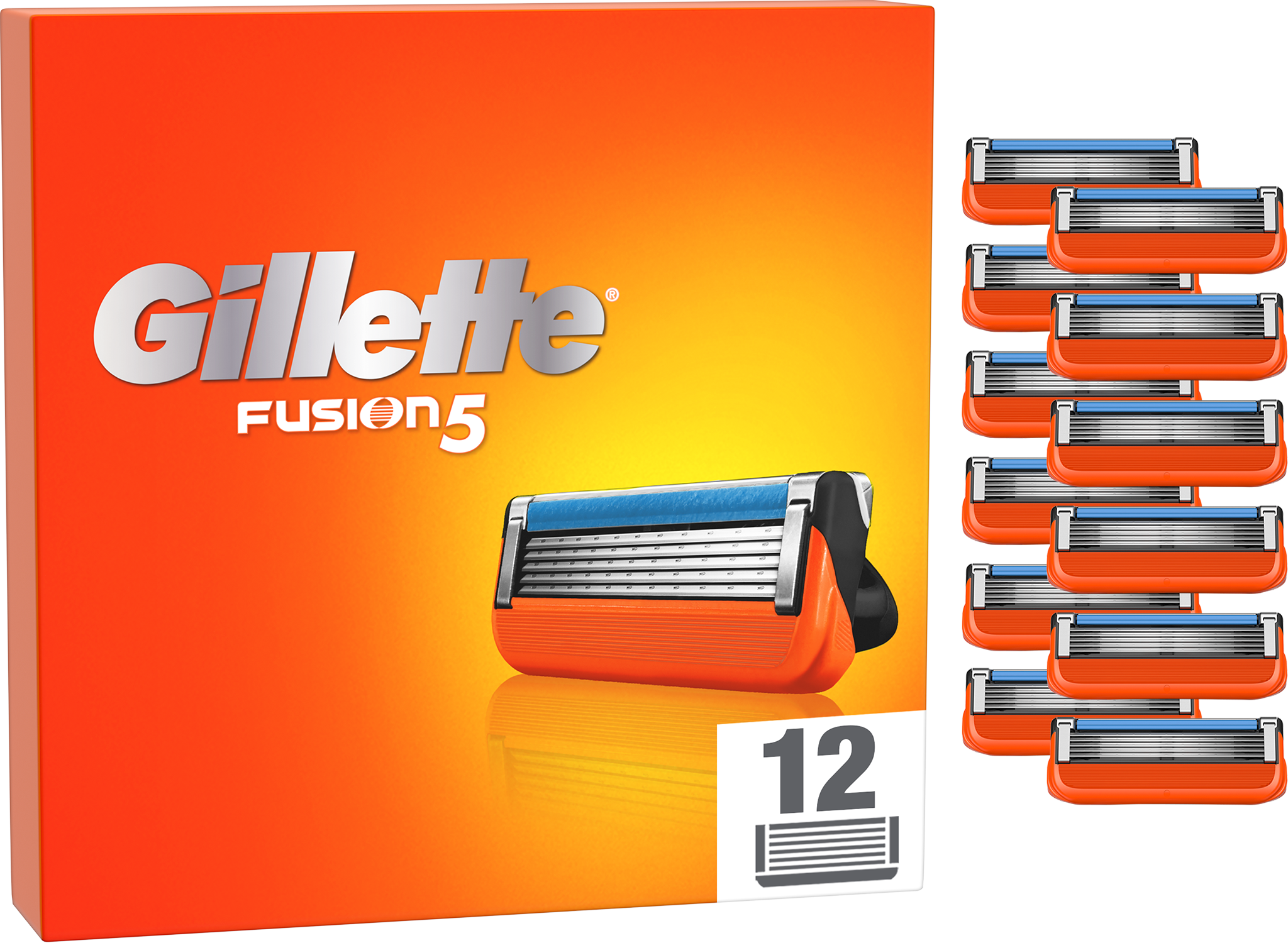 GILLETTE Fusion5 Navulmesjes 12 stuks
