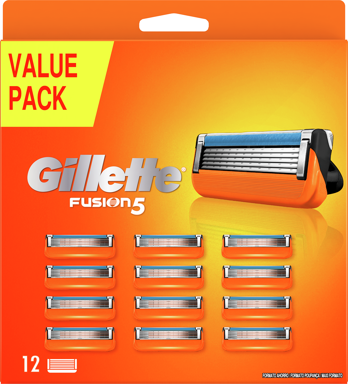 GILLETTE Fusion5 Navulmesjes 12 stuks