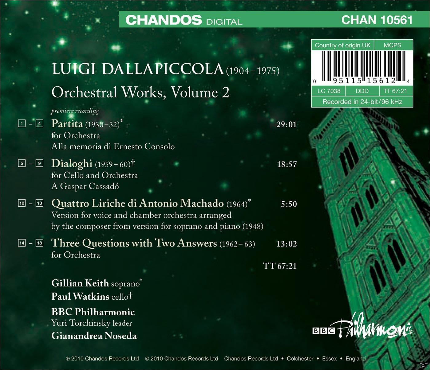 Paul Watkins, Bbc Philharmonic Orchestra, Gillian Keith - Orchesterwerke Vol.2  - (CD)