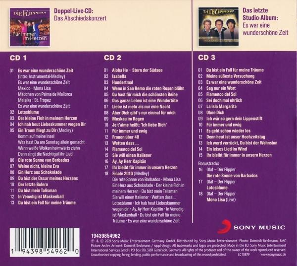 CD-Hülle mit drei Discs. Text über Songs und Künstler. Der Künstler auf der Vorderseite ist sichtbar.