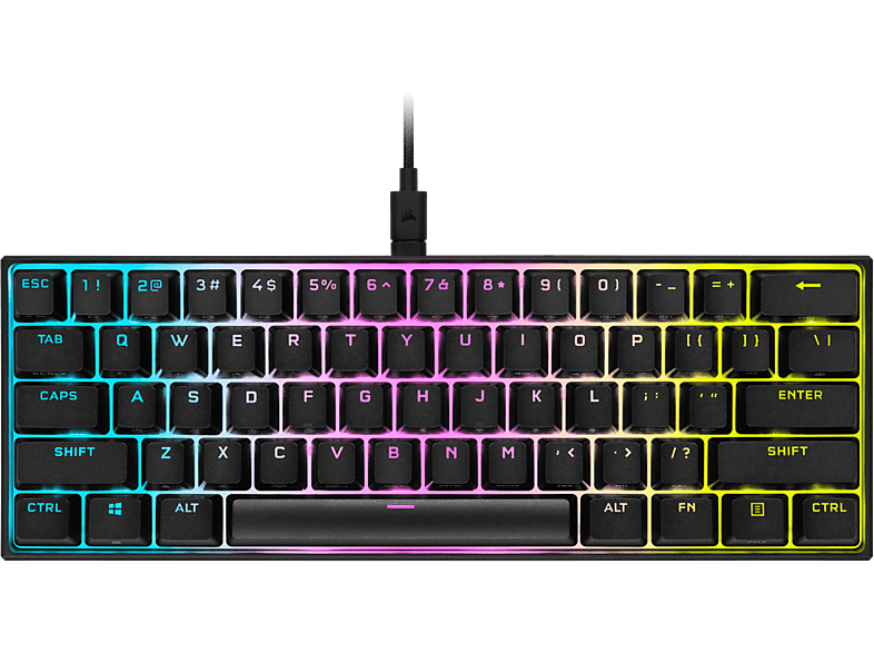 CORSAIR K65 Mini MX Speed Gaming-Tastatur, Schwarz