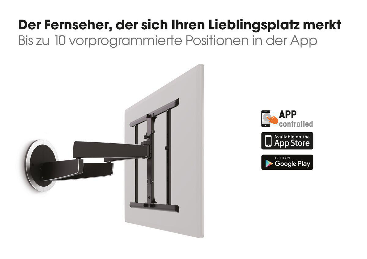 VOGEL´S Vogel's NEXT 7355 MotionMount - die TV-Wandhalterung, die sich automatisch dreht für 101-165 cm Wandhalterung, max. 65 Zoll, Schwarz