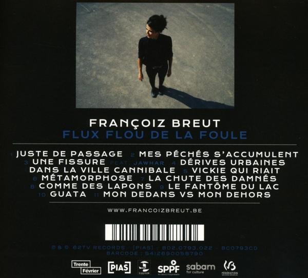 Dos d'un album de Françoiz Breut. Une personne est dos à l'appareil photo.