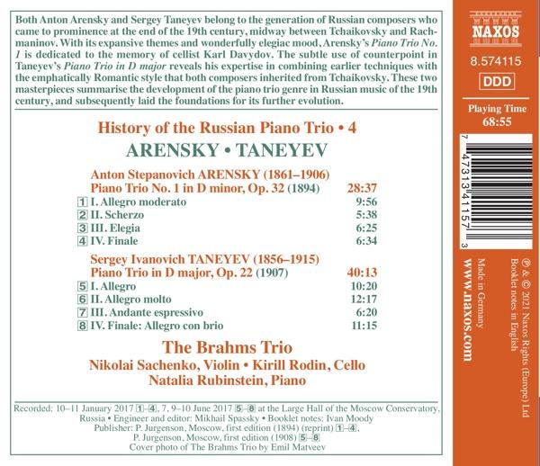 Trio Brahms | HISTORY OF THE RUSSIAN PIANO TRIO VOL.4 - (CD) Trio ...