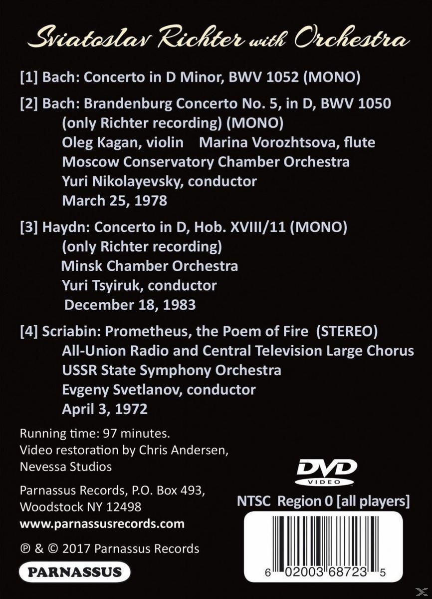Sviatoslav Richter, Oleg Kagan, Marina Vorozhtsova, Moscow Conservatory Chamber Orchestra, Minsk Chamber Orchestra, All-Union Radio and Central Television Large Chorus, Ussr State Symphony - Sviatoslav Richter in Moskau  - (DVD)
