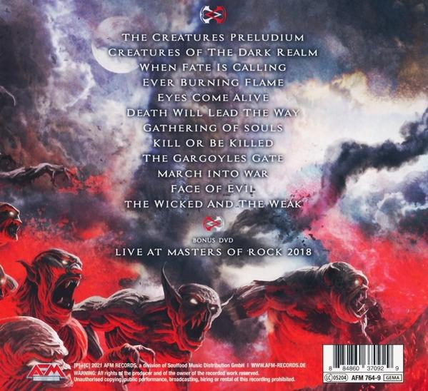 Rückseite einer CD mit Album-Trackliste und Album-Artwork.