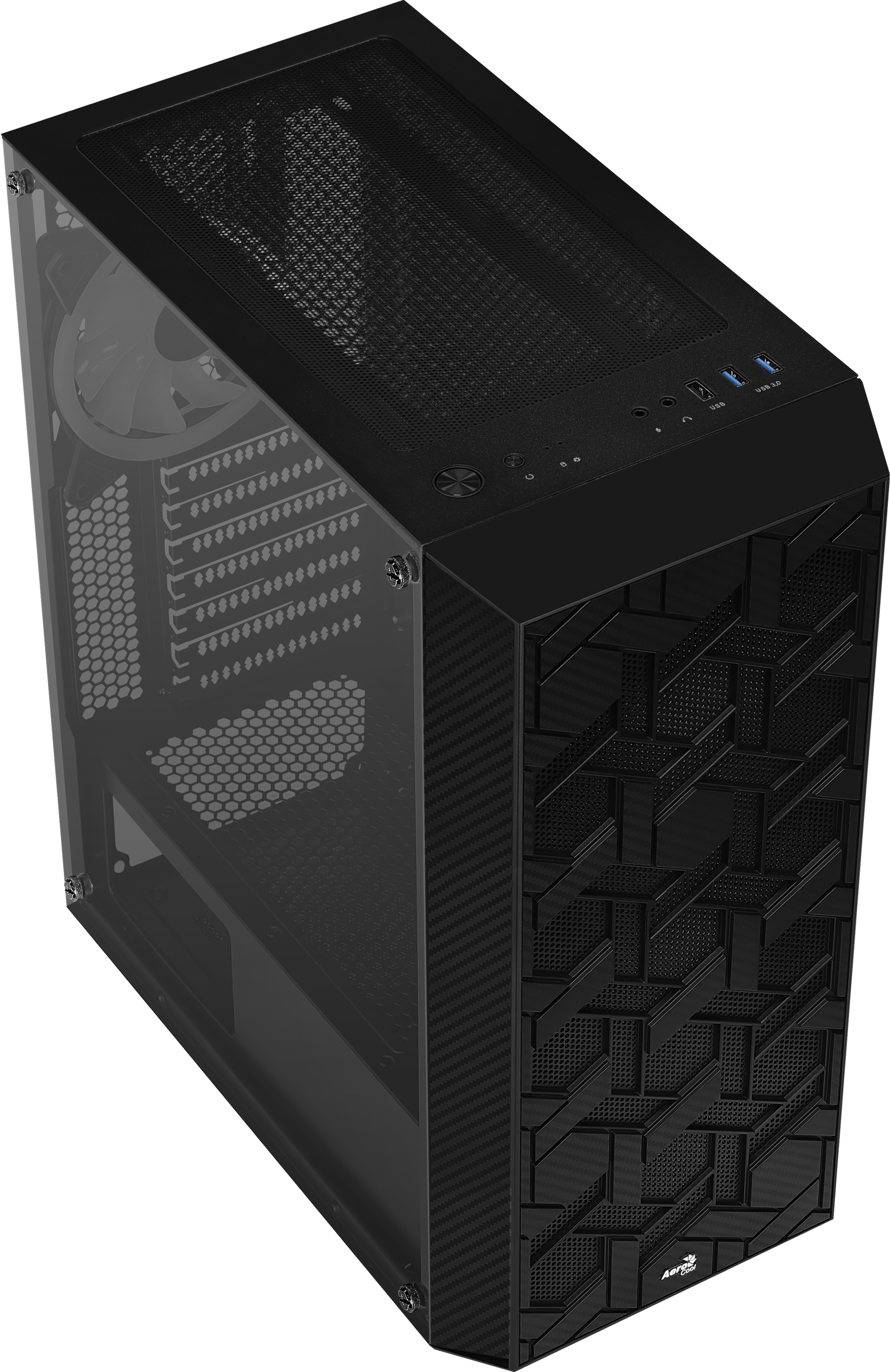 AEROCOOL Hive ARGB PC-Gehäuse, Schwarz