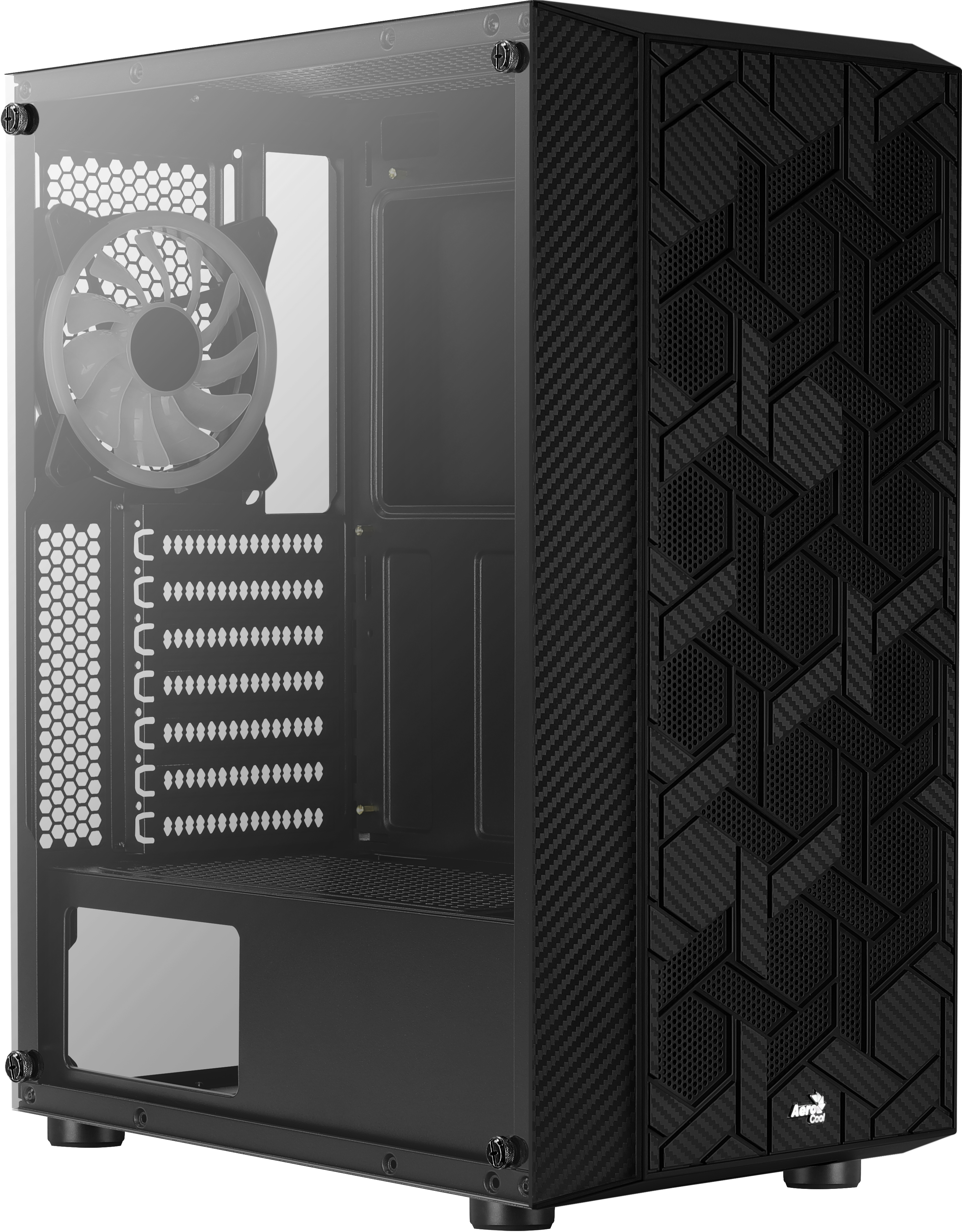 AEROCOOL Hive ARGB PC-Gehäuse, Schwarz