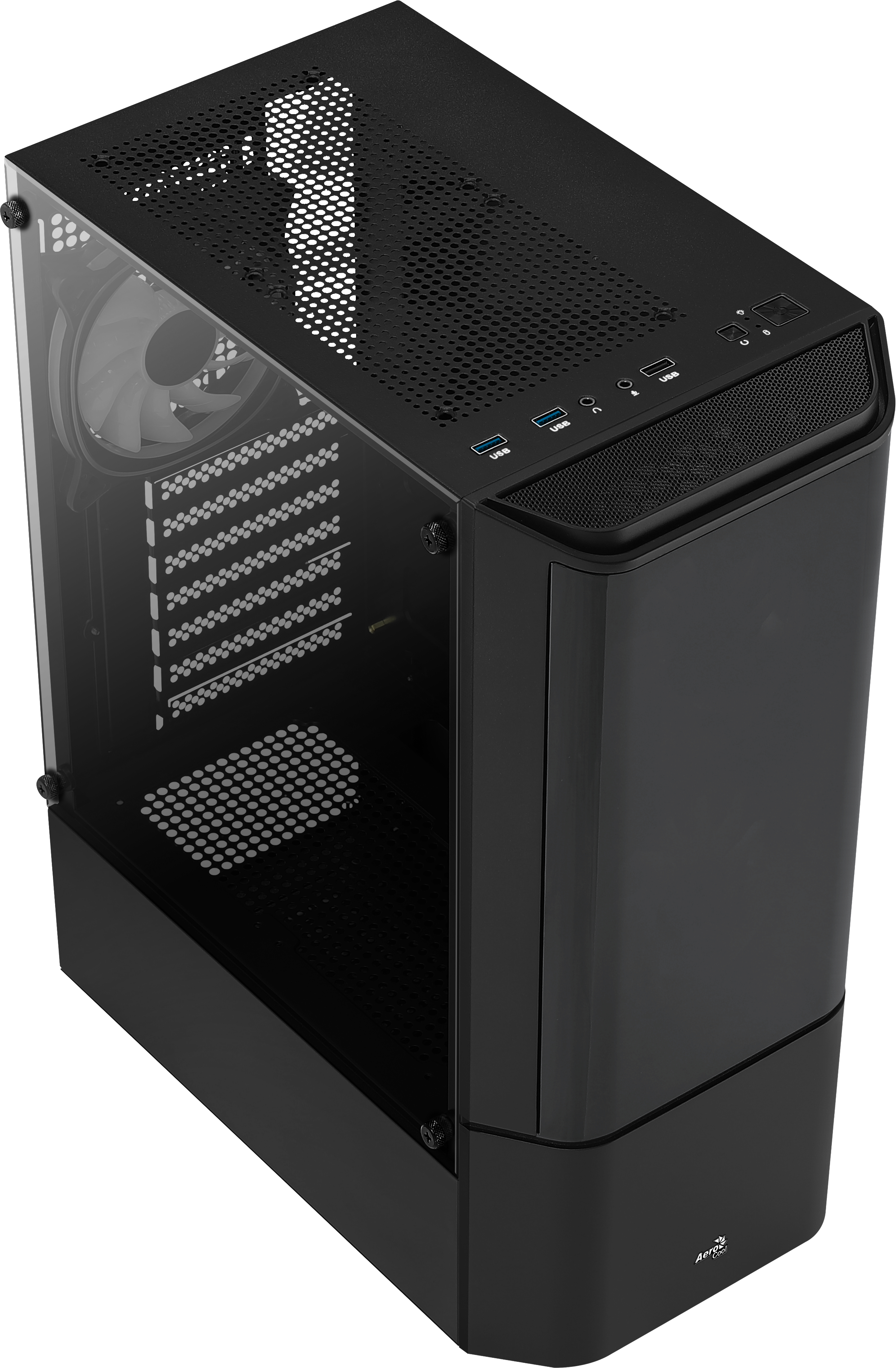 AEROCOOL Quantum V2 PC-Gehäuse, Schwarz