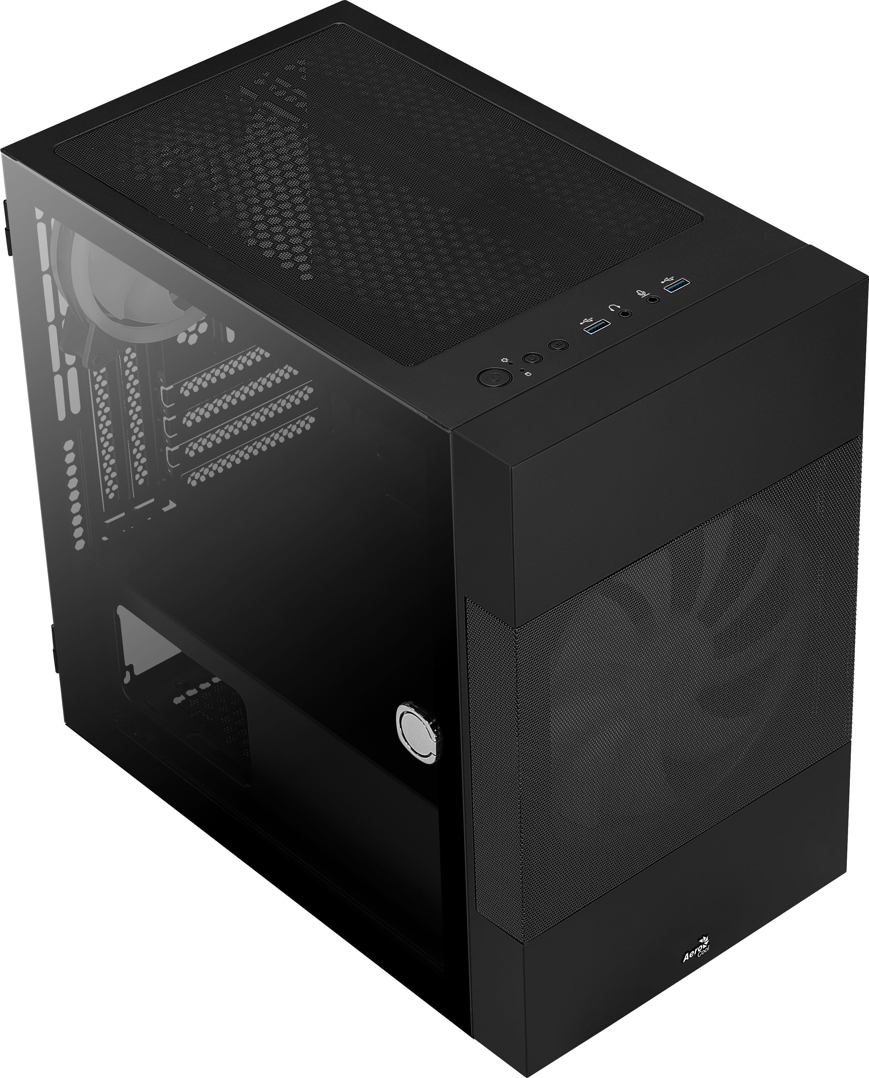 AEROCOOL Atomic V2 PC-Gehäuse, Schwarz