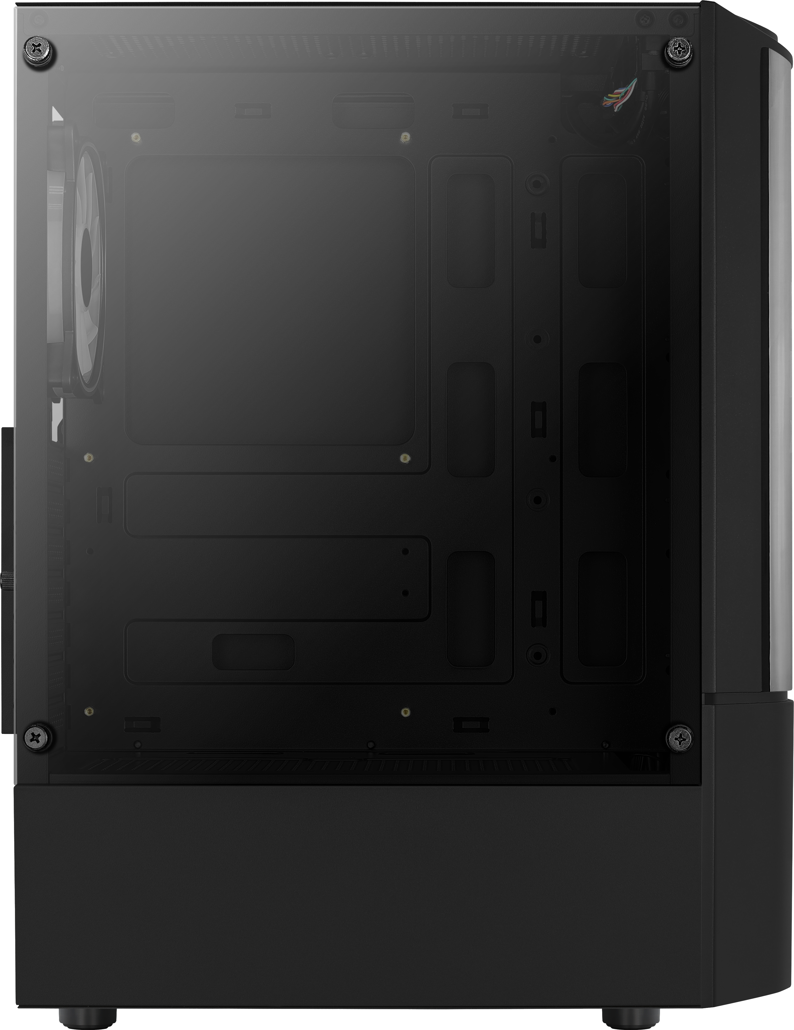 AEROCOOL Quantum V2 PC-Gehäuse, Schwarz