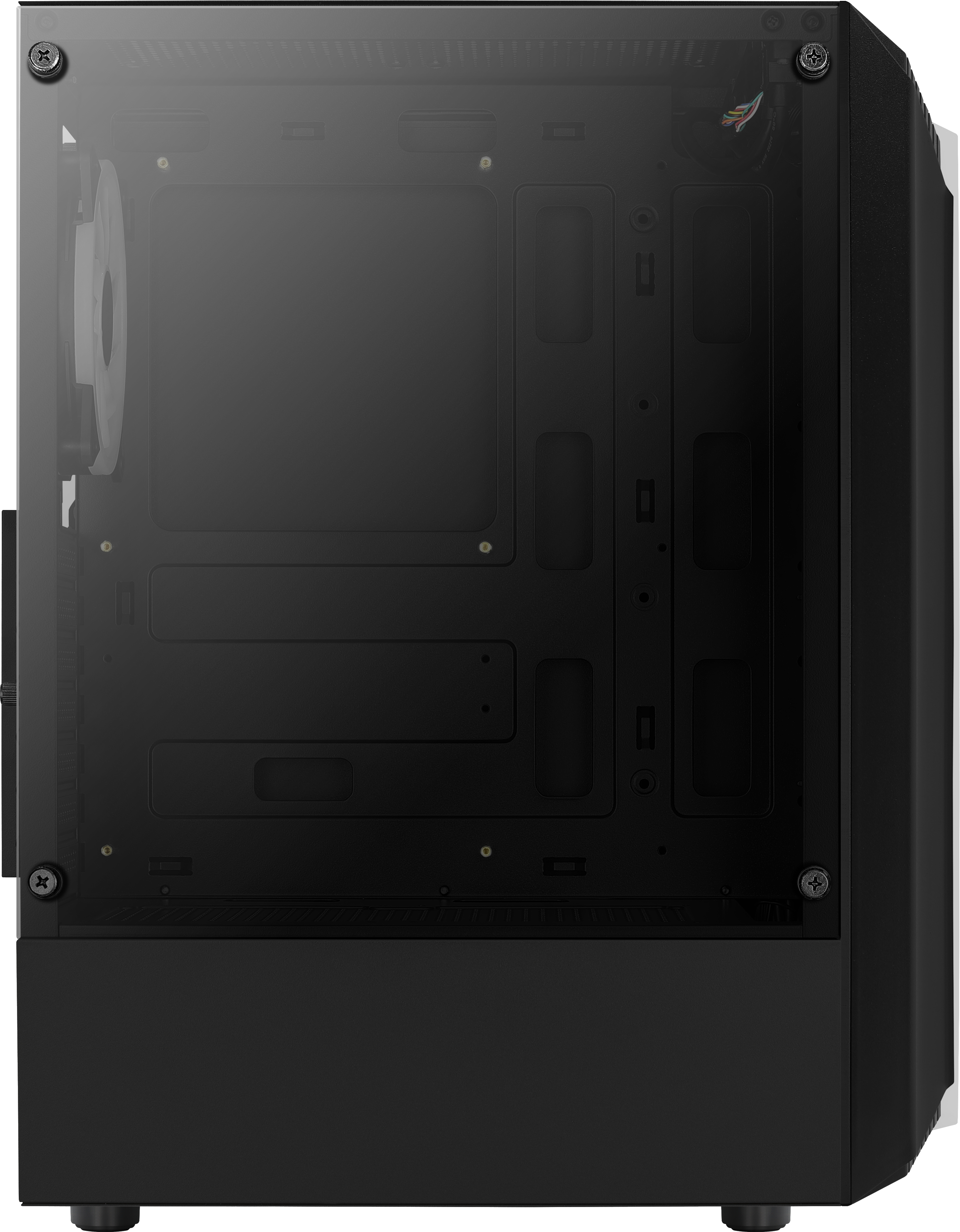 AEROCOOL Bionic V2 Schwarz PC-Gehäuse, Schwarz
