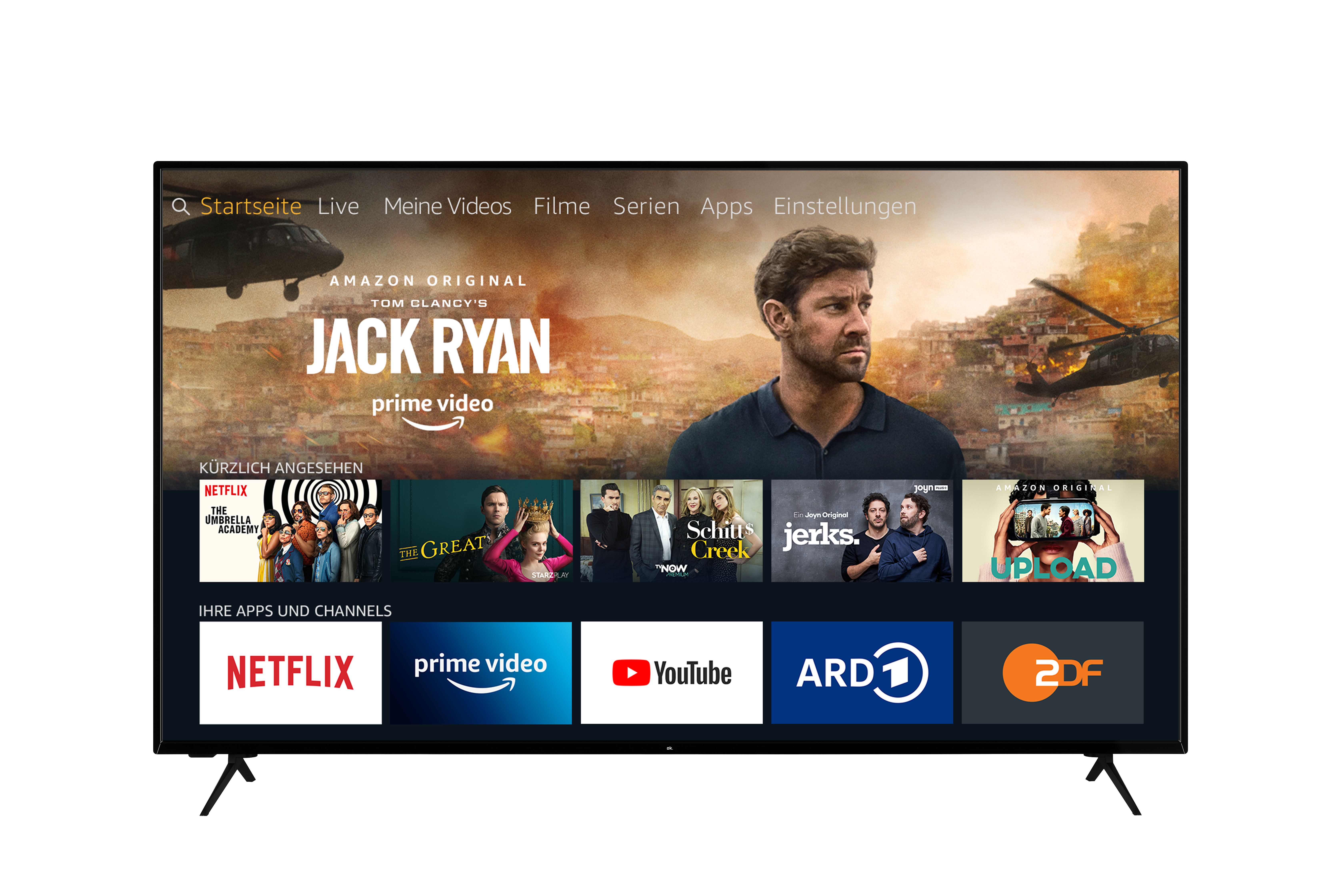 OK. 65850UV-TFB 65" UHD FIRE TV EDITION LED TV (Flat, 65 Zoll / 164 cm, UHD 4K, SMART TV)