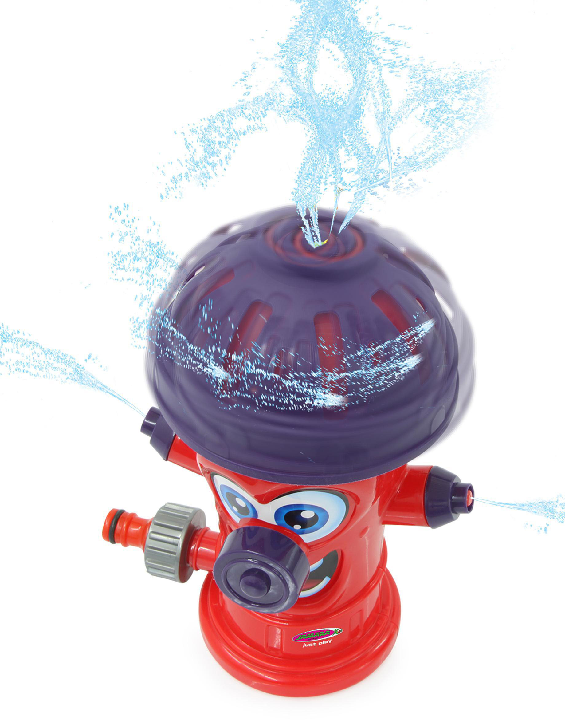 JAMARA Mc Fizz Wassersprinkler Hydrant Happy Wasserspielzeug Rot/Lila