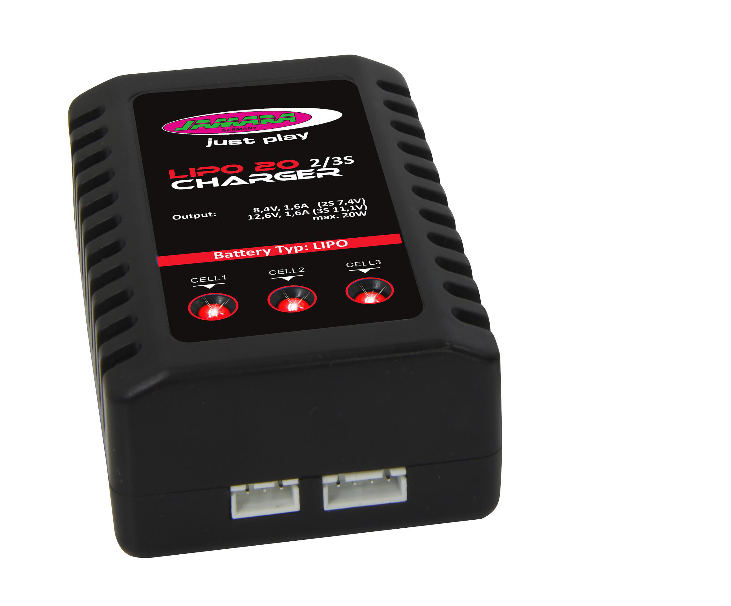 JAMARA LiPo 20 2/3S Ladegerät, Schwarz
