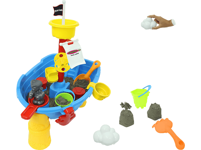 Pirat Teile Sand- Mehrfarbig 21 Wasserspieltisch JAMARA und Jack