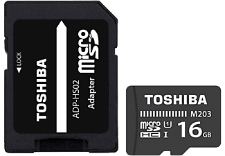 TOSHIBA M203 microSD 16GB memóriakártya adapterrel (THN-M203K0160EA)