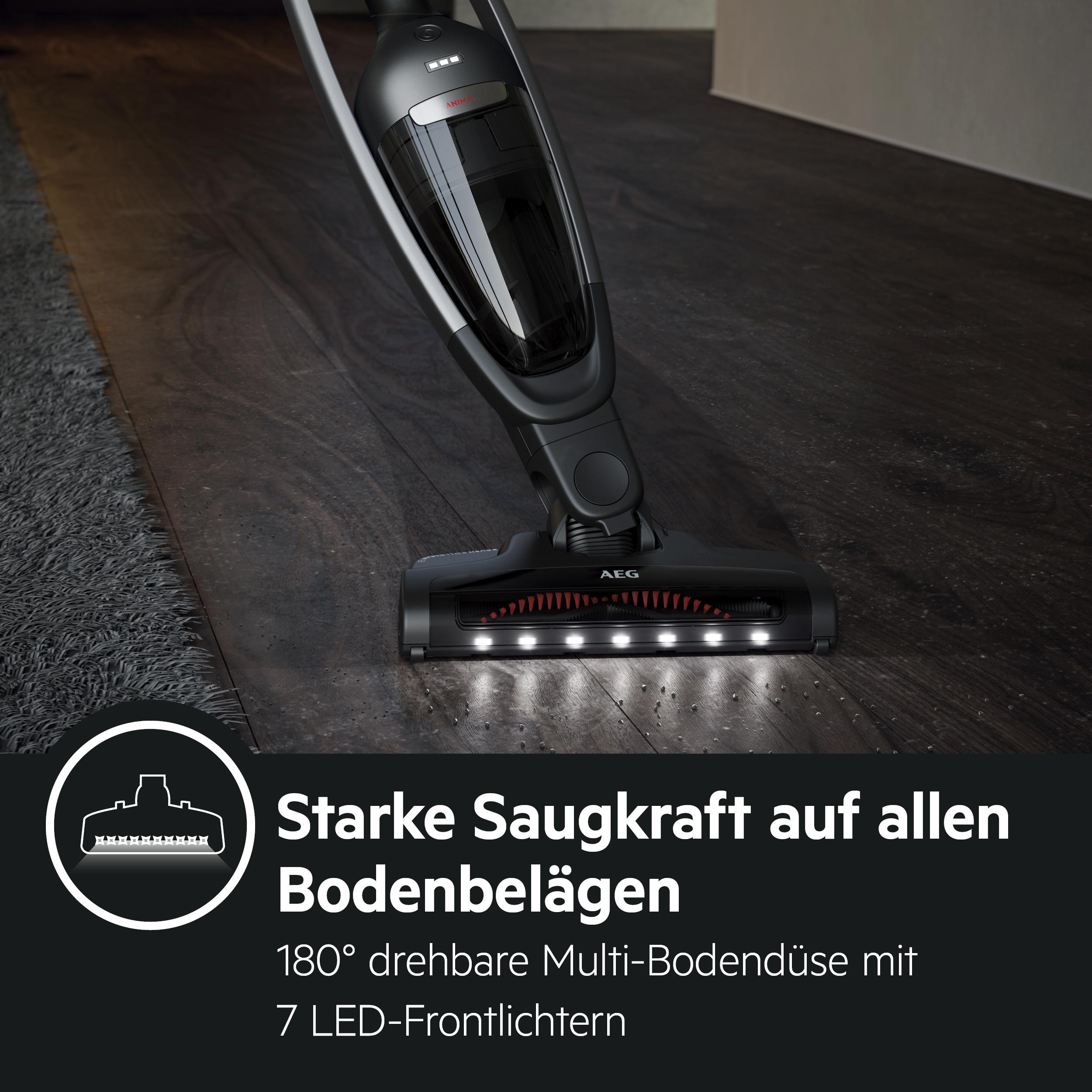 AEG QX9-1-ANIM Stielsauger, Akkubetrieb