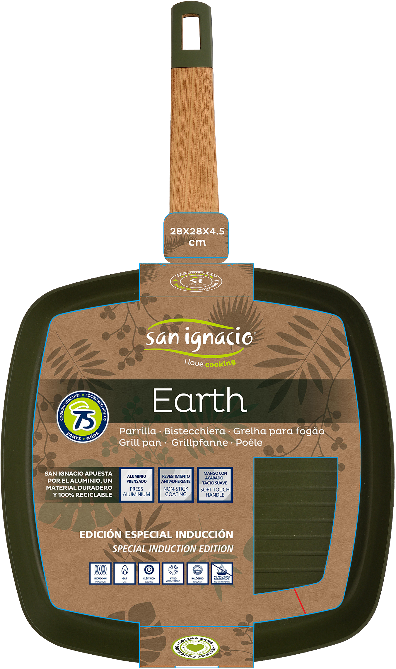 BERGNER SG-6764 Grill serpenyő, 28 cm