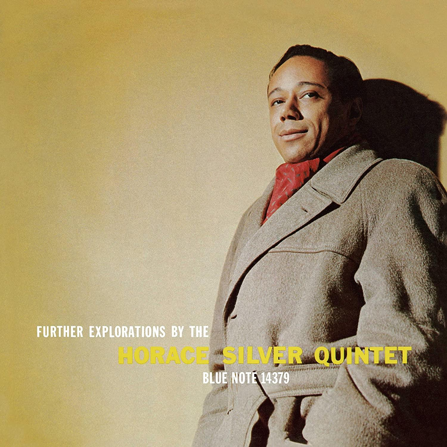 Album borító egy férfival kabátban, a cím: "Further Explorations by the Horace Silver Quintet".