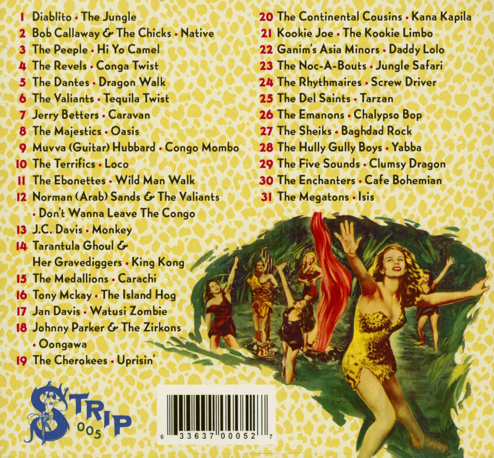 Ein CD-Cover mit Illustrationen und Titelliste.