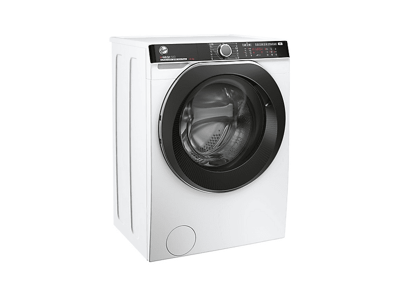 Lavadora carga frontal - Hoover H-WASH 500 HWP414AMBC/1-S, 14kg, 1400rpm, Motor Inverter, Wi-Fi, Función Vapor, Blanco