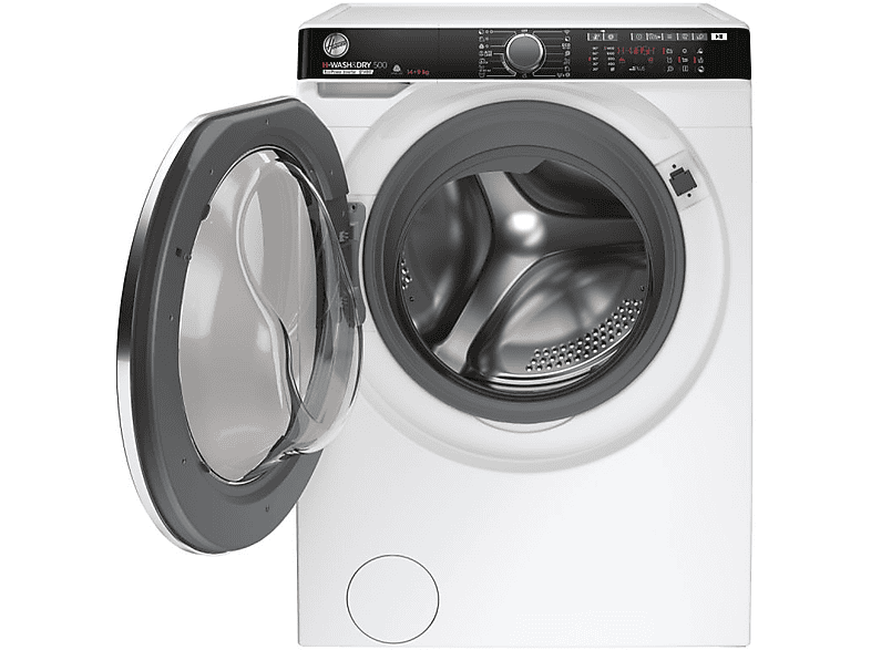 Lavadora secadora - Hoover H-WASH&DRY 500 HDP 4149AMBC/1-S, 14kg+9kg, 1400rpm, Wi-Fi, Vapor, Inverter, Blanco – imagen 2