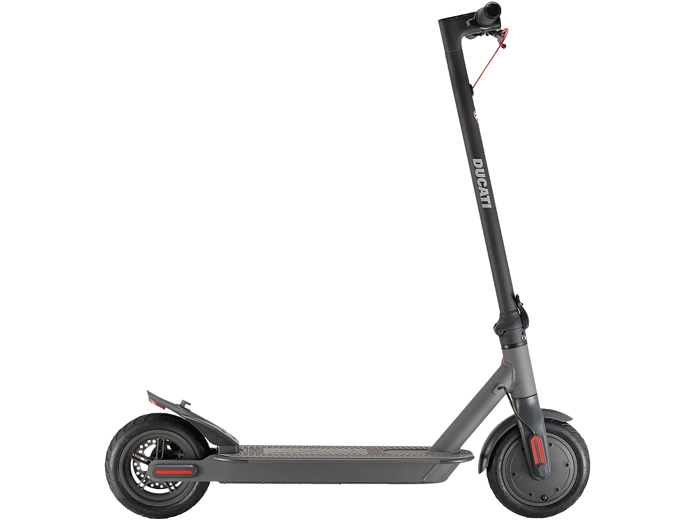 Patinete eléctrico - Ducati Pro-I EVO, 350W, 100kg, 25 km/h, 30 km autonomía, Luces LED, Plegable, IPX5, Negro